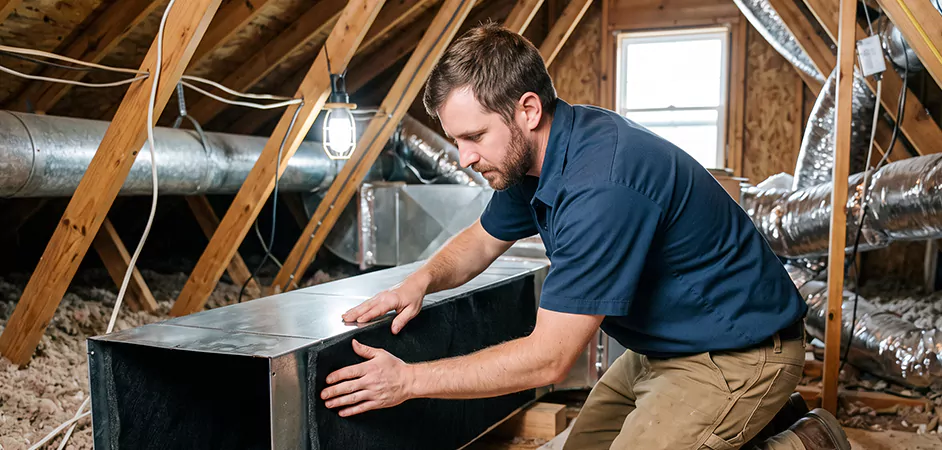 Acoustic Duct Liner Installation in Trenton